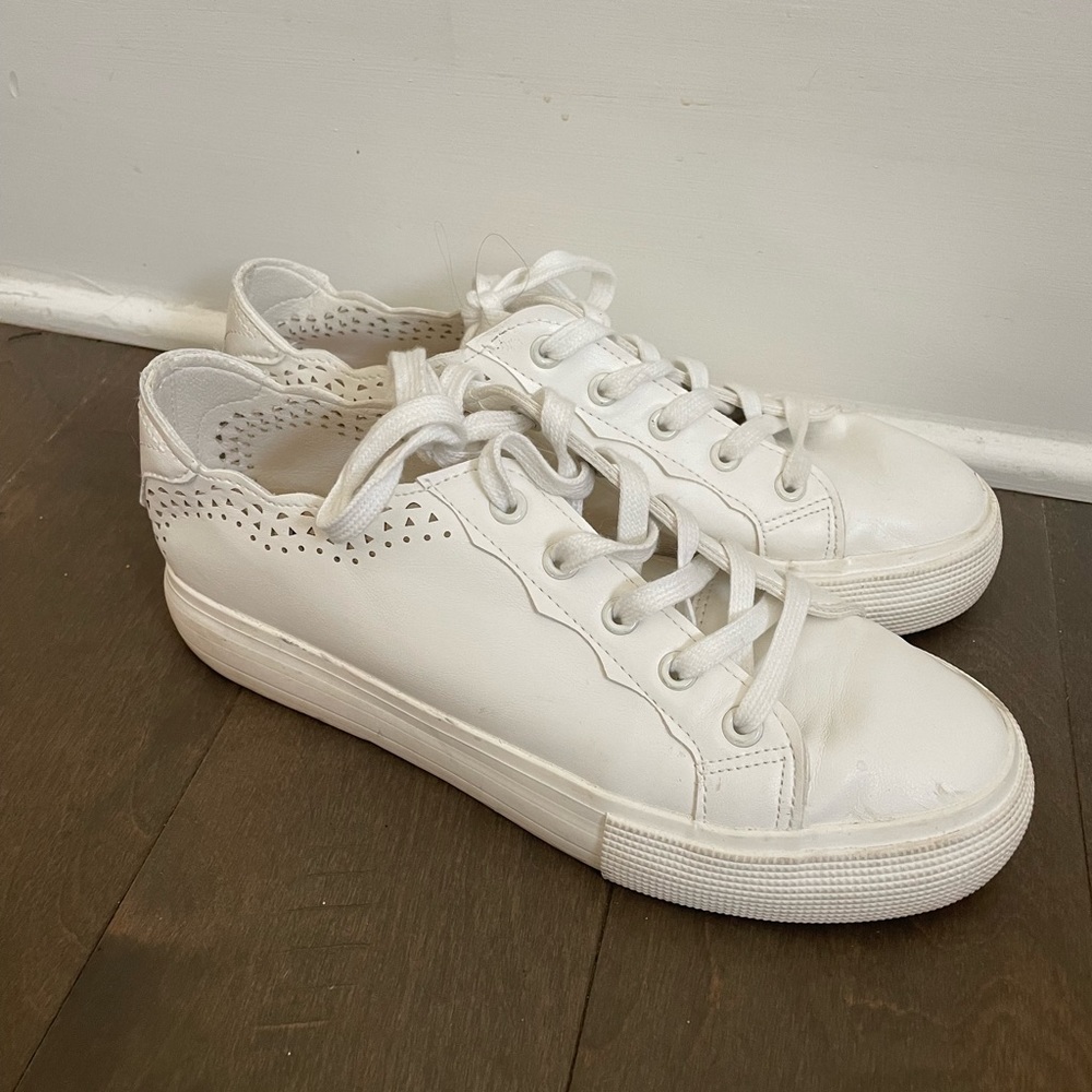 White sneakers